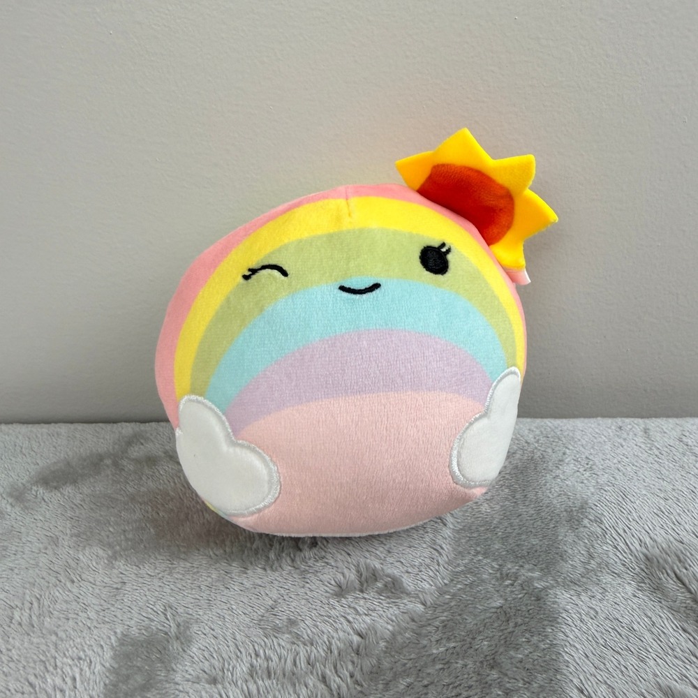 Squishmallows Vera the Rainbow 5 Inch‎ Plush Sun Winking Kellytoy S0000055